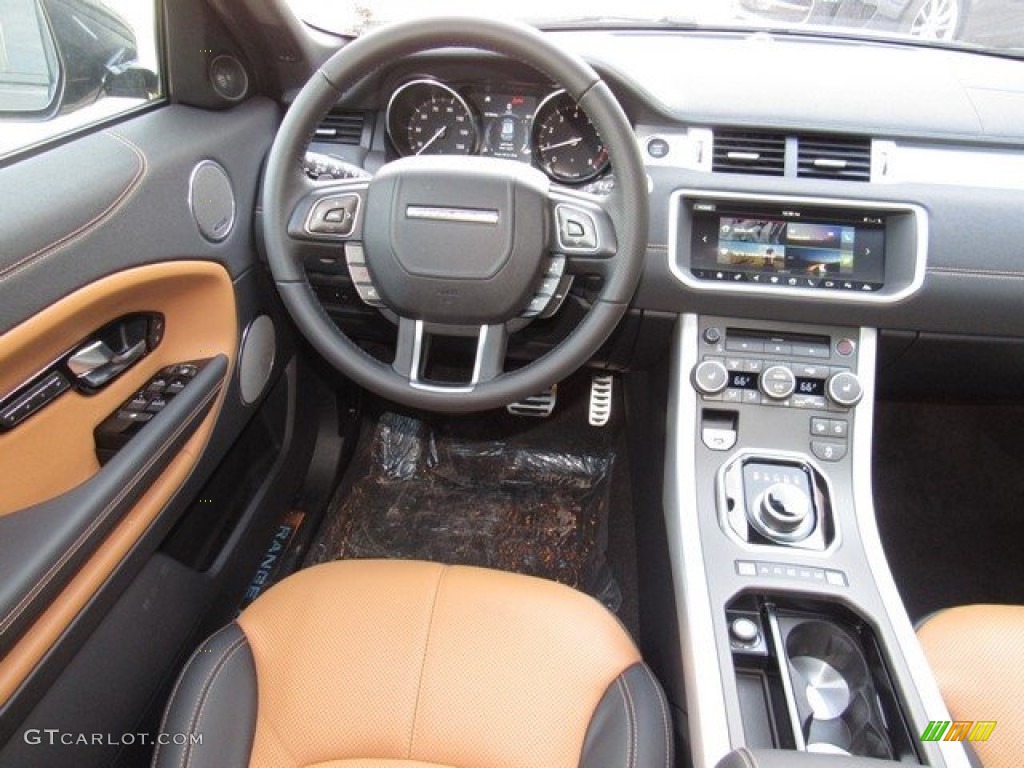 2018 Land Rover Range Rover Evoque HSE Dynamic Ebony/Vintage Tan Dashboard Photo #124208126