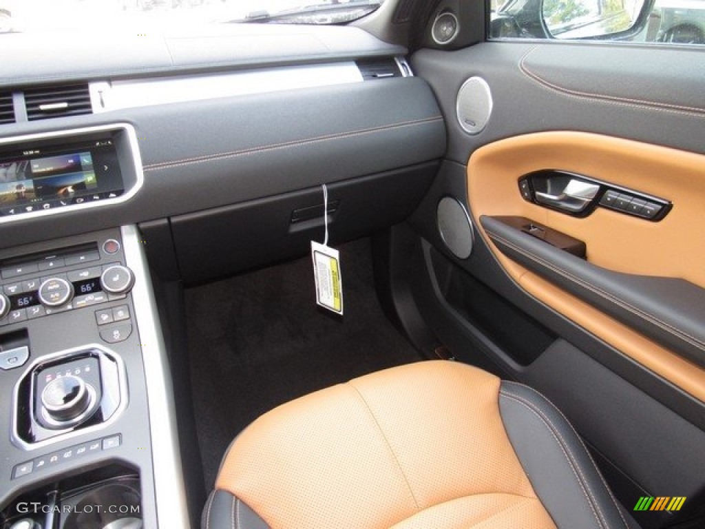 2018 Land Rover Range Rover Evoque HSE Dynamic Ebony/Vintage Tan Door Panel Photo #124208153