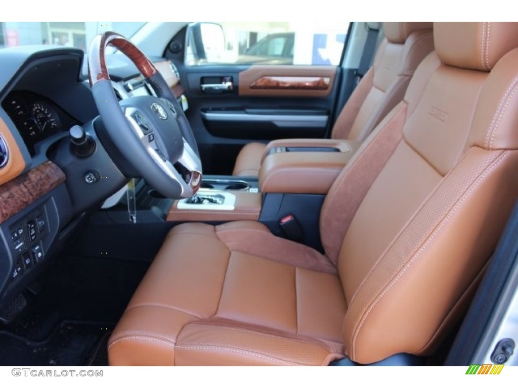 1794 Edition Black/Brown Interior 2018 Toyota Tundra 1794 Edition CrewMax 4x4 Photo #124208513