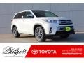 2018 Blizzard White Pearl Toyota Highlander XLE  photo #1