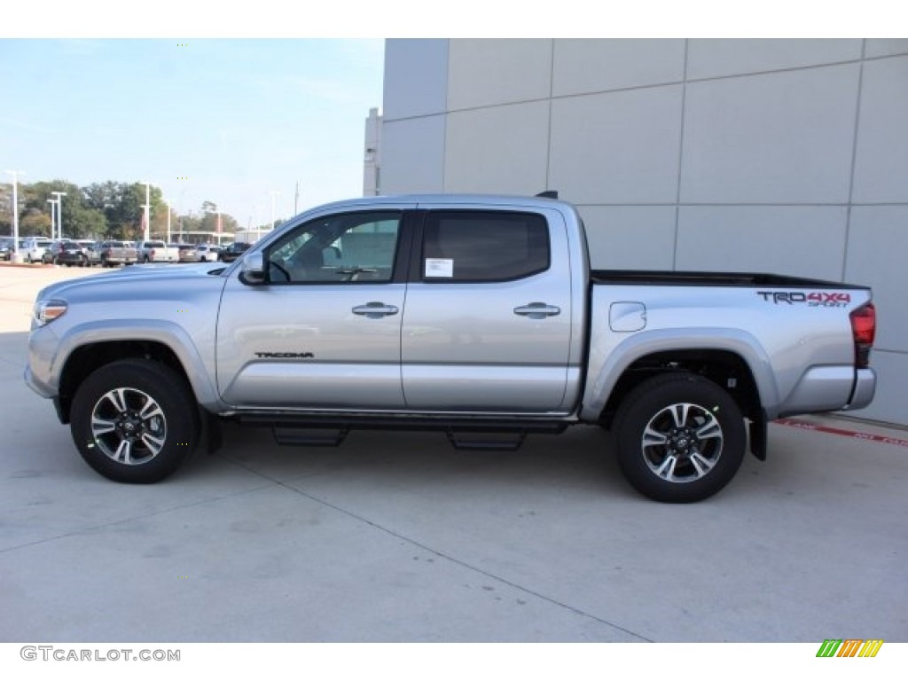 Silver Sky Metallic 2018 Toyota Tacoma TRD Sport Double Cab 4x4 Exterior Photo #124213142