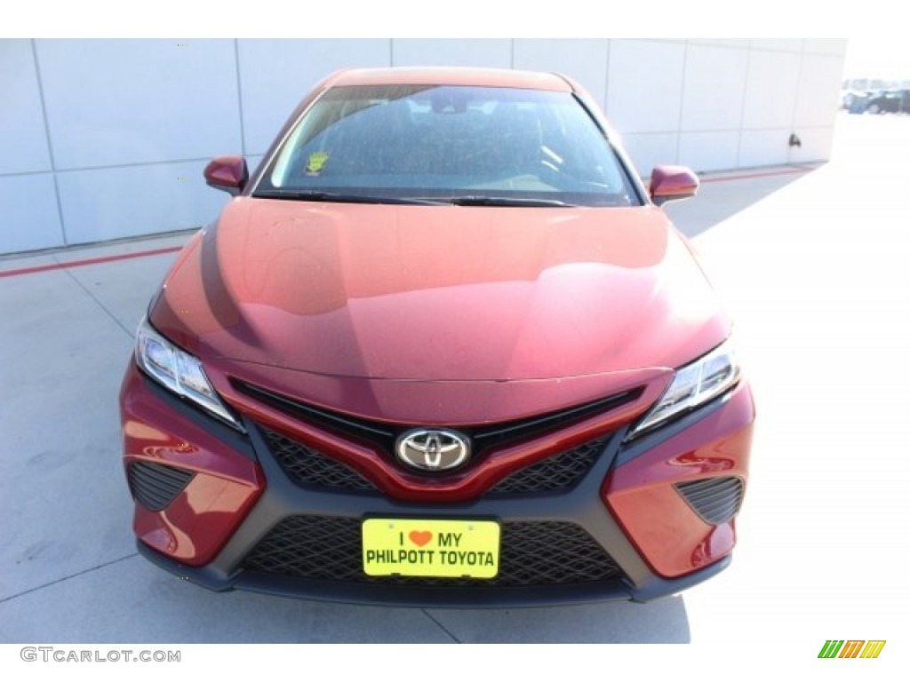 2018 Camry SE - Ruby Flare Pearl / Black photo #2