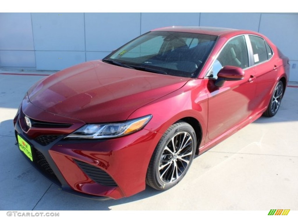 2018 Camry SE - Ruby Flare Pearl / Black photo #3