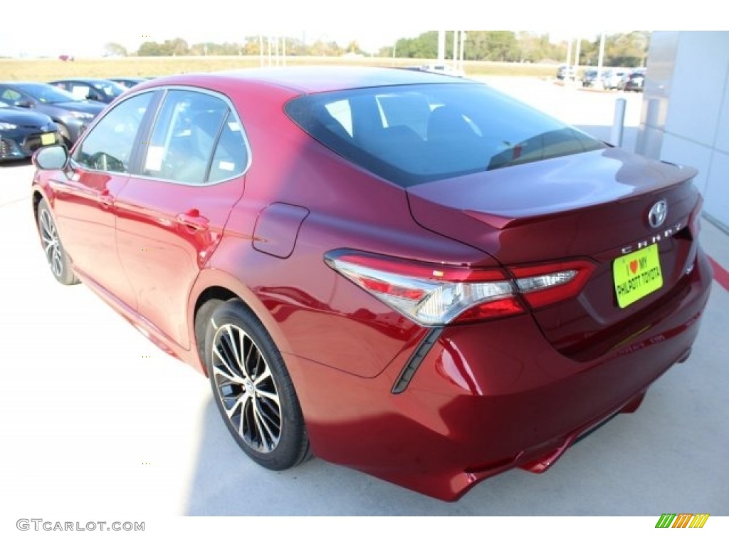 2018 Camry SE - Ruby Flare Pearl / Black photo #6