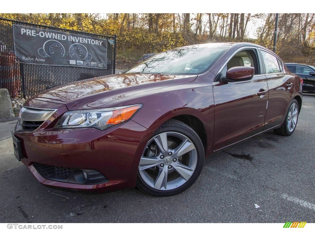 2013 ILX 2.0L Technology - Crimson Garnet / Parchment photo #1