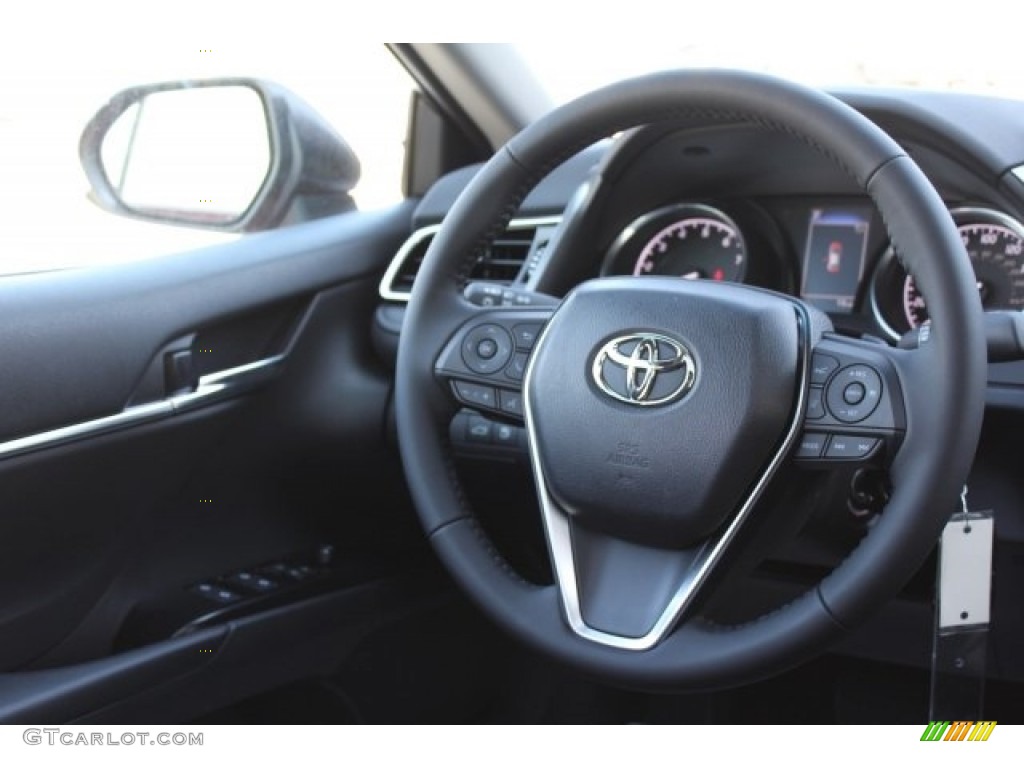 2018 Camry SE - Ruby Flare Pearl / Black photo #26