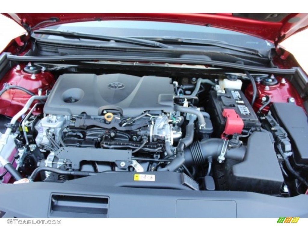 2018 Camry SE - Ruby Flare Pearl / Black photo #28