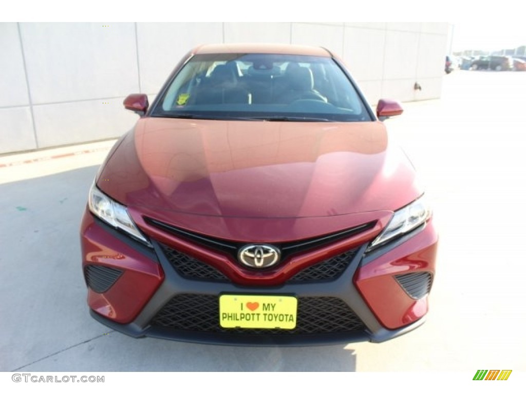 2018 Camry SE - Ruby Flare Pearl / Black photo #2