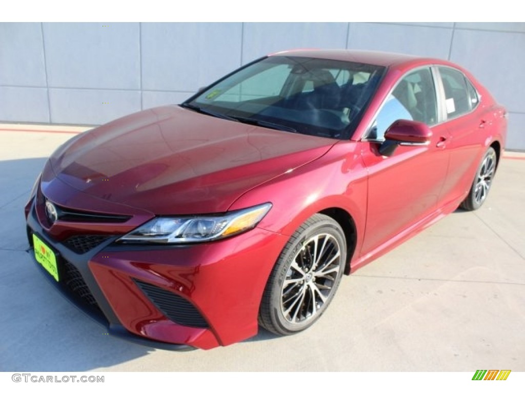2018 Camry SE - Ruby Flare Pearl / Black photo #3