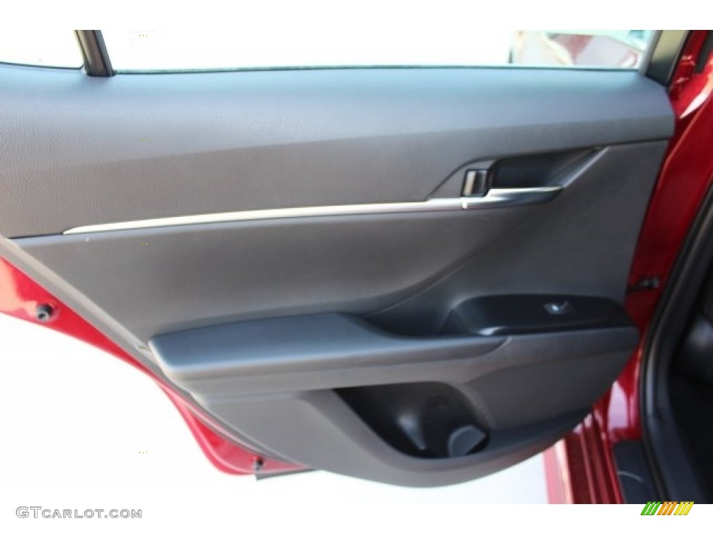 2018 Camry SE - Ruby Flare Pearl / Black photo #23