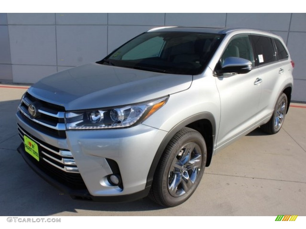 Celestial Silver Metallic 2018 Toyota Highlander Limited Exterior Photo #124215679