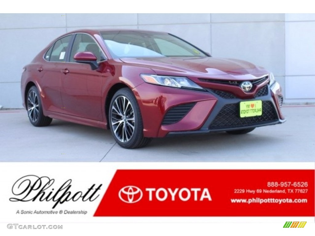 2018 Camry SE - Ruby Flare Pearl / Black photo #1