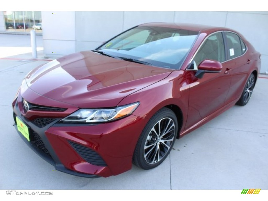 2018 Camry SE - Ruby Flare Pearl / Black photo #3