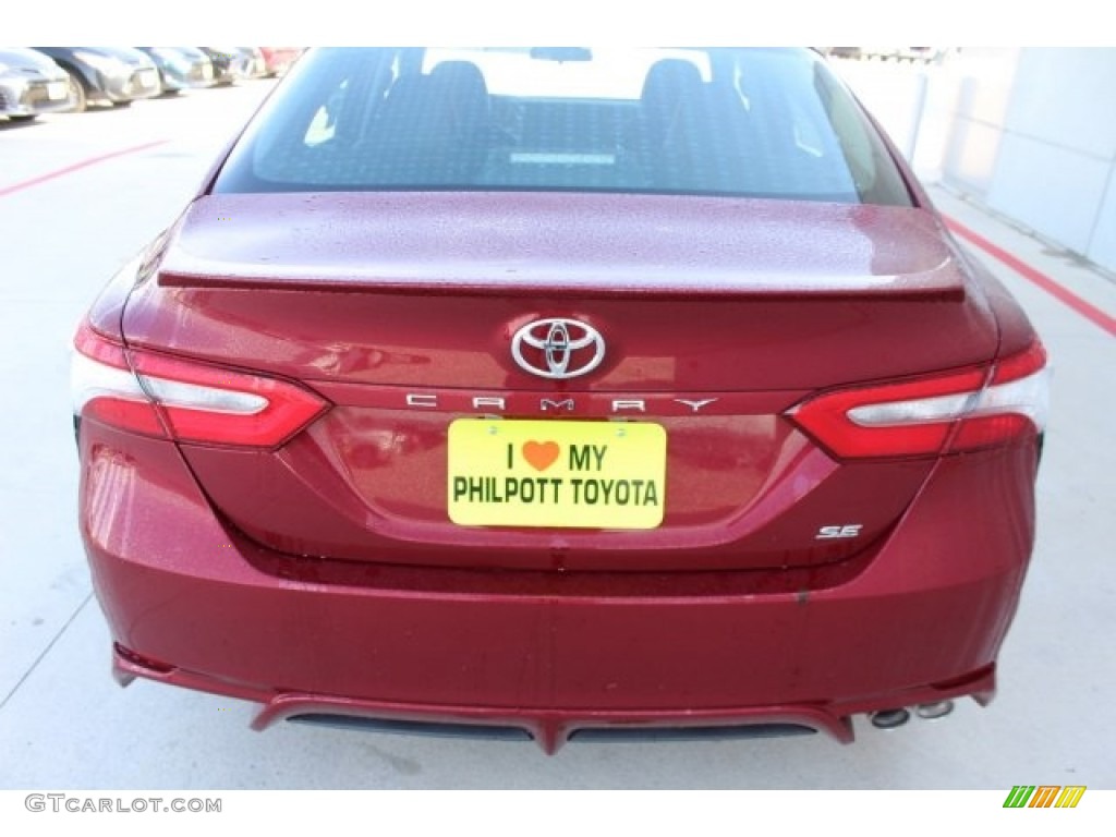 2018 Camry SE - Ruby Flare Pearl / Black photo #7