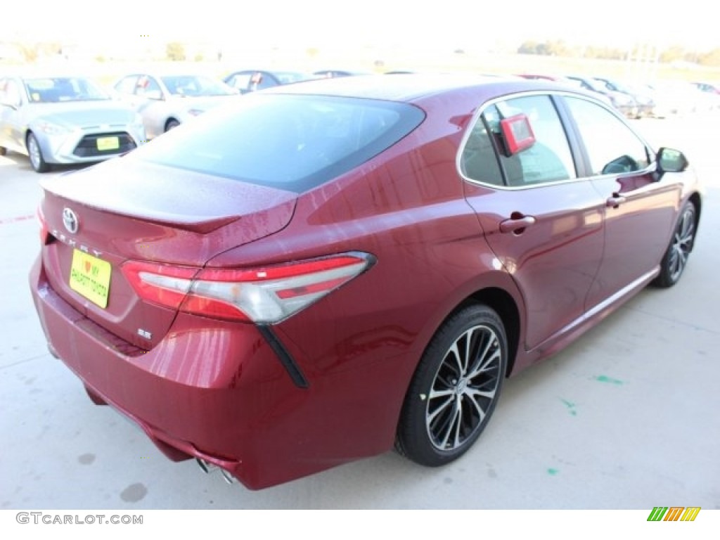 2018 Camry SE - Ruby Flare Pearl / Black photo #8