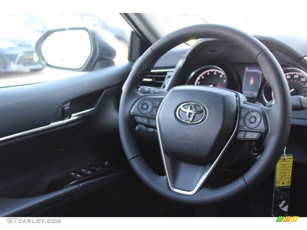 2018 Camry SE - Ruby Flare Pearl / Black photo #27