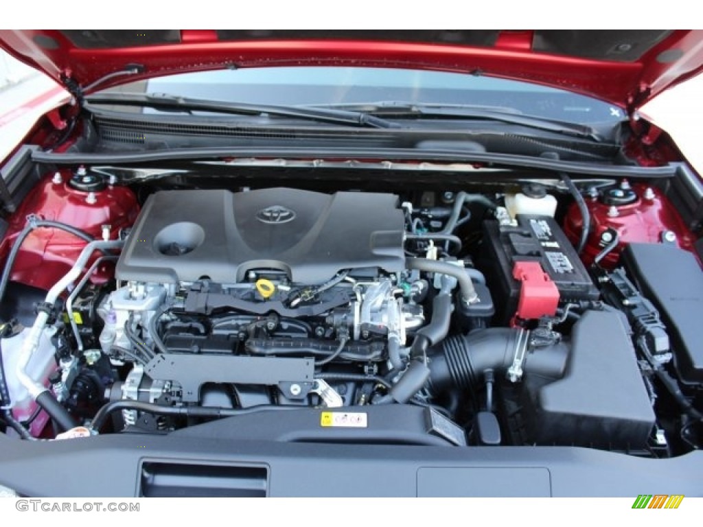 2018 Camry SE - Ruby Flare Pearl / Black photo #29