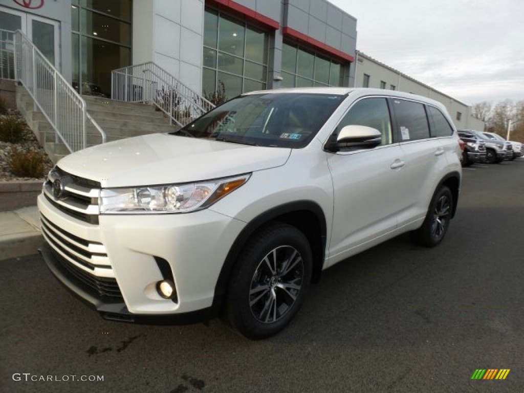 Blizzard White Pearl 2018 Toyota Highlander LE AWD Exterior Photo #124220776