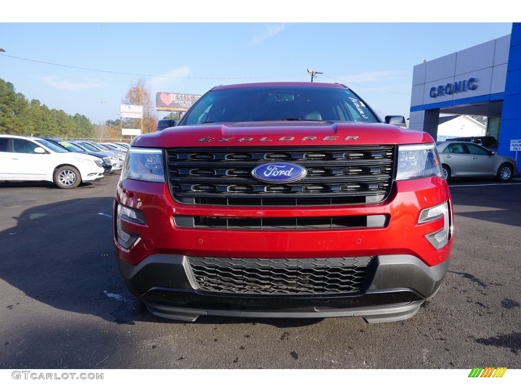 2017 Explorer Sport 4WD - Ruby Red / Ebony Black photo #2