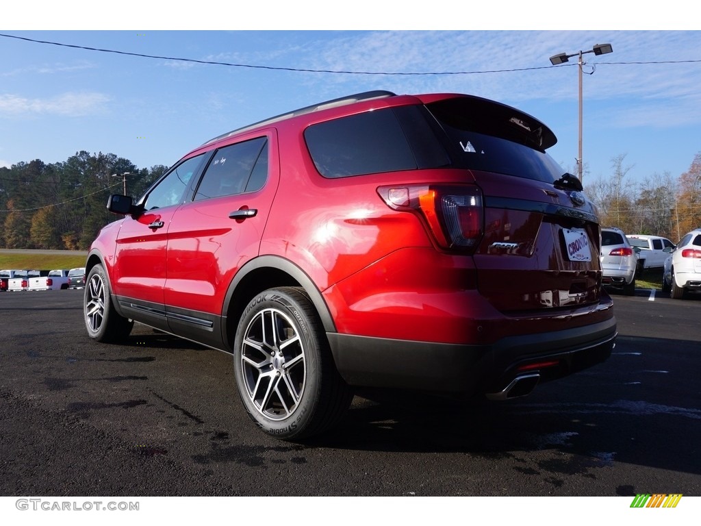 2017 Explorer Sport 4WD - Ruby Red / Ebony Black photo #4