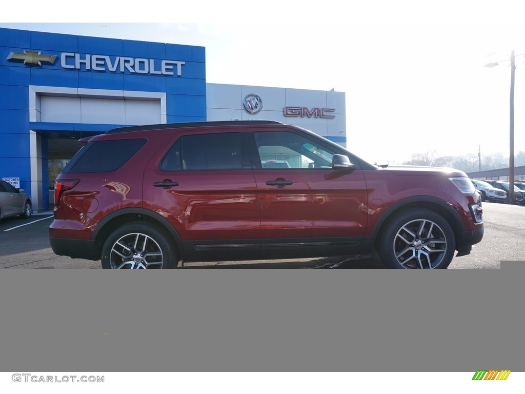 2017 Explorer Sport 4WD - Ruby Red / Ebony Black photo #7