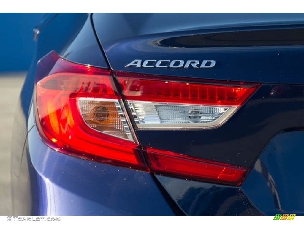 2018 Accord EX-L Sedan - Obsidian Blue Pearl / Gray photo #3