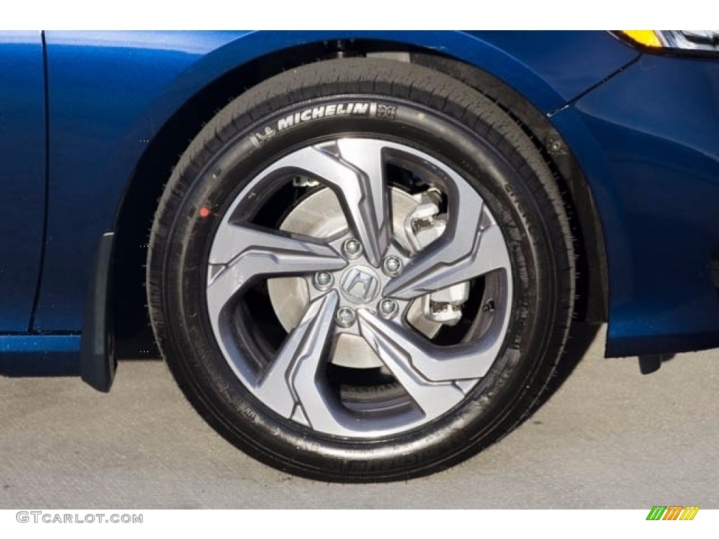 2018 Accord EX-L Sedan - Obsidian Blue Pearl / Gray photo #4