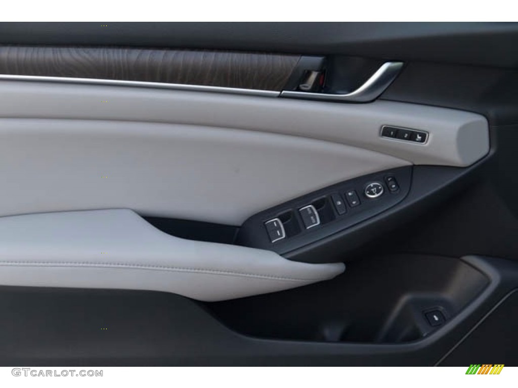 2018 Accord EX-L Sedan - Obsidian Blue Pearl / Gray photo #6
