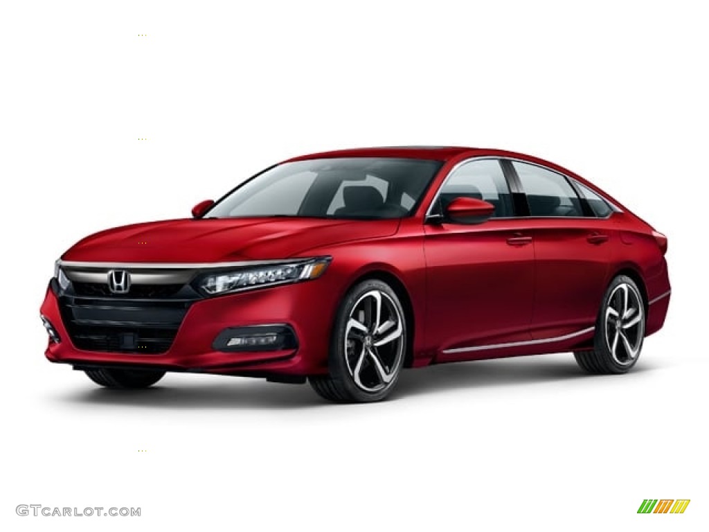 2018 Accord Sport Sedan - San Marino Red / Black photo #19