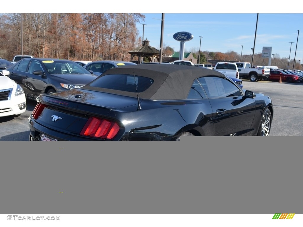 2015 Mustang EcoBoost Premium Convertible - Black / Ebony photo #3