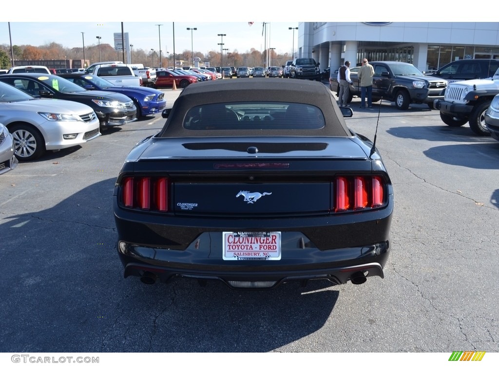 2015 Mustang EcoBoost Premium Convertible - Black / Ebony photo #4