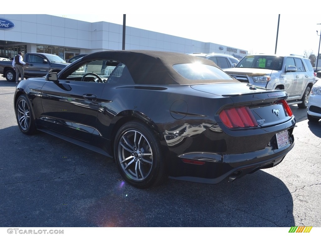 2015 Mustang EcoBoost Premium Convertible - Black / Ebony photo #5