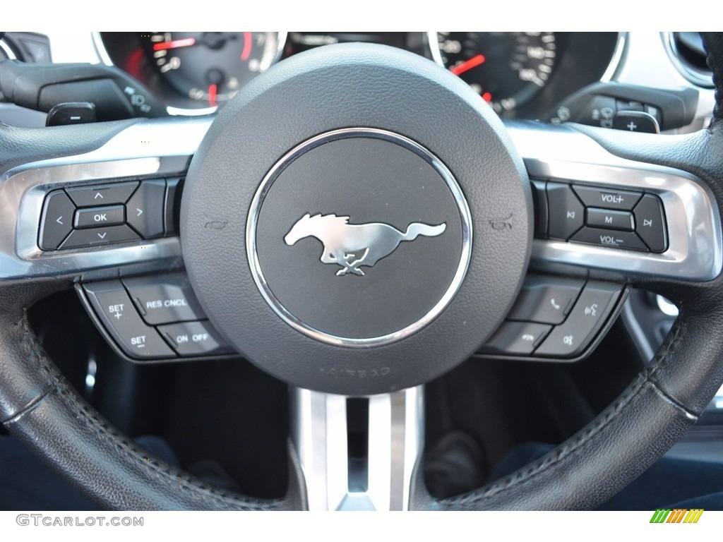 2015 Mustang EcoBoost Premium Convertible - Black / Ebony photo #18