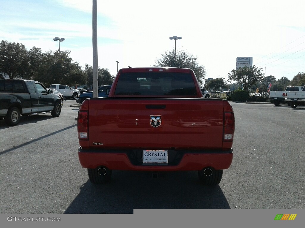 2018 1500 Express Quad Cab - Flame Red / Black/Diesel Gray photo #3
