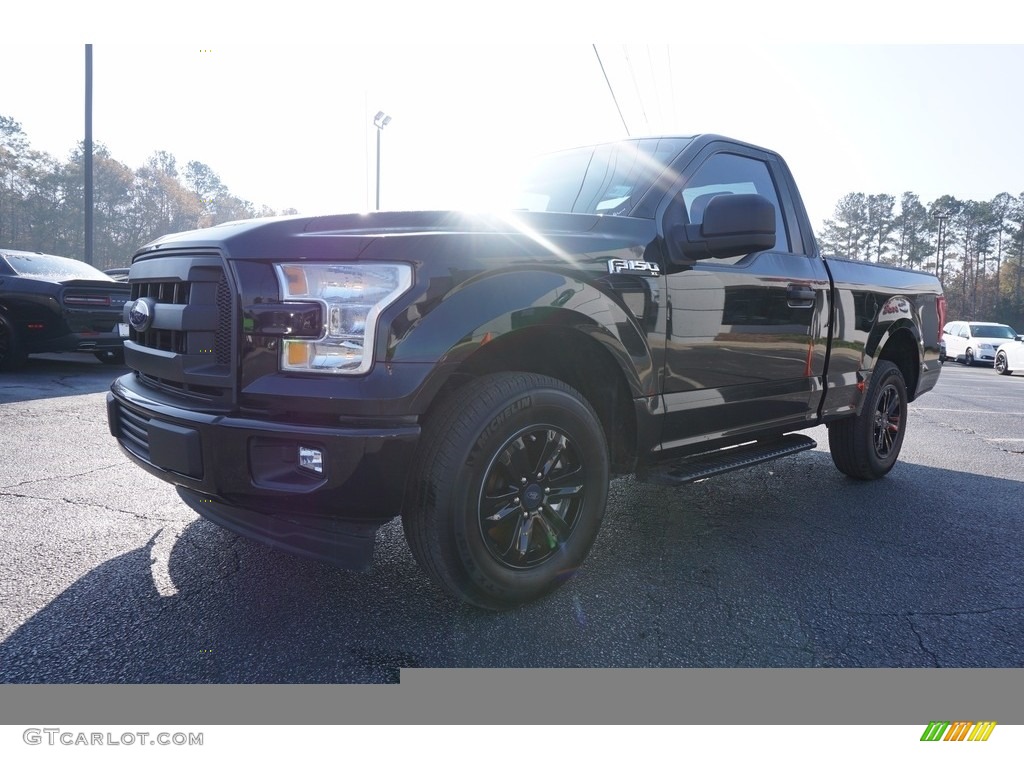 2017 F150 XL Regular Cab - Shadow Black / Earth Gray photo #3