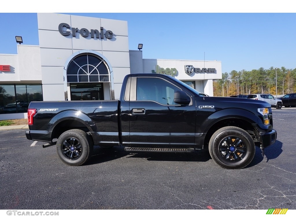 2017 F150 XL Regular Cab - Shadow Black / Earth Gray photo #8