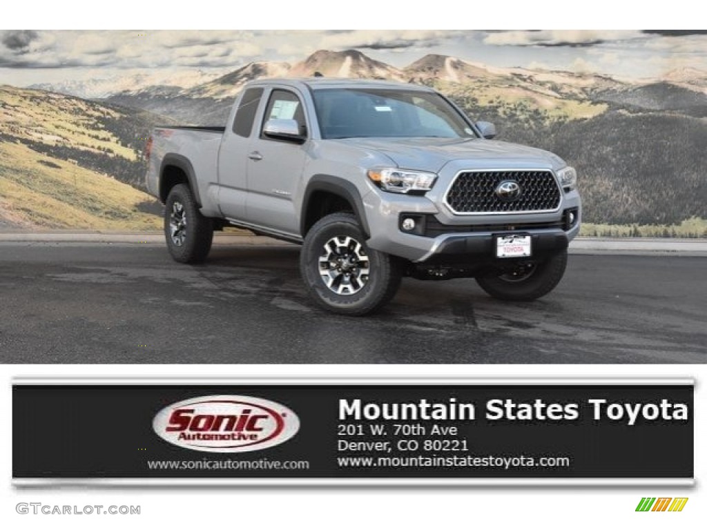 2018 Tacoma TRD Off Road Access Cab 4x4 - Cement / Graphite w/Gun Metal photo #1