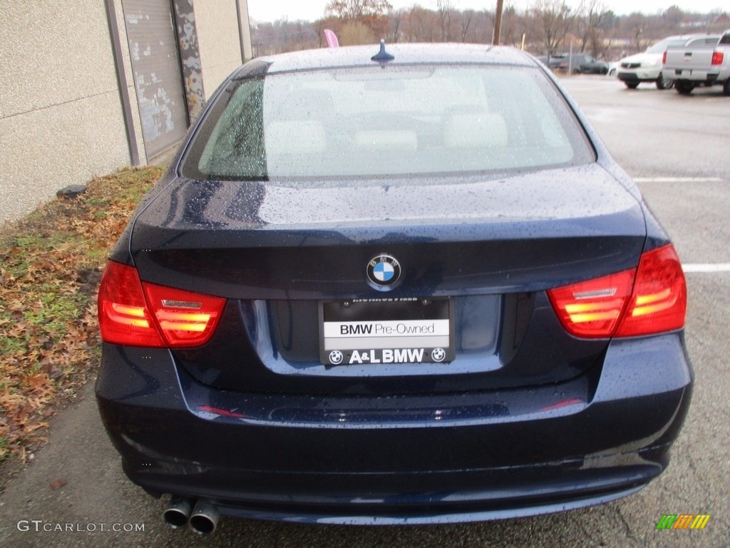 2011 3 Series 328i xDrive Sedan - Deep Sea Blue Metallic / Oyster/Black Dakota Leather photo #4