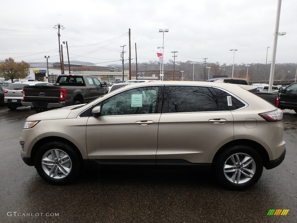White Gold 2018 Ford Edge SEL AWD Exterior Photo #124238764