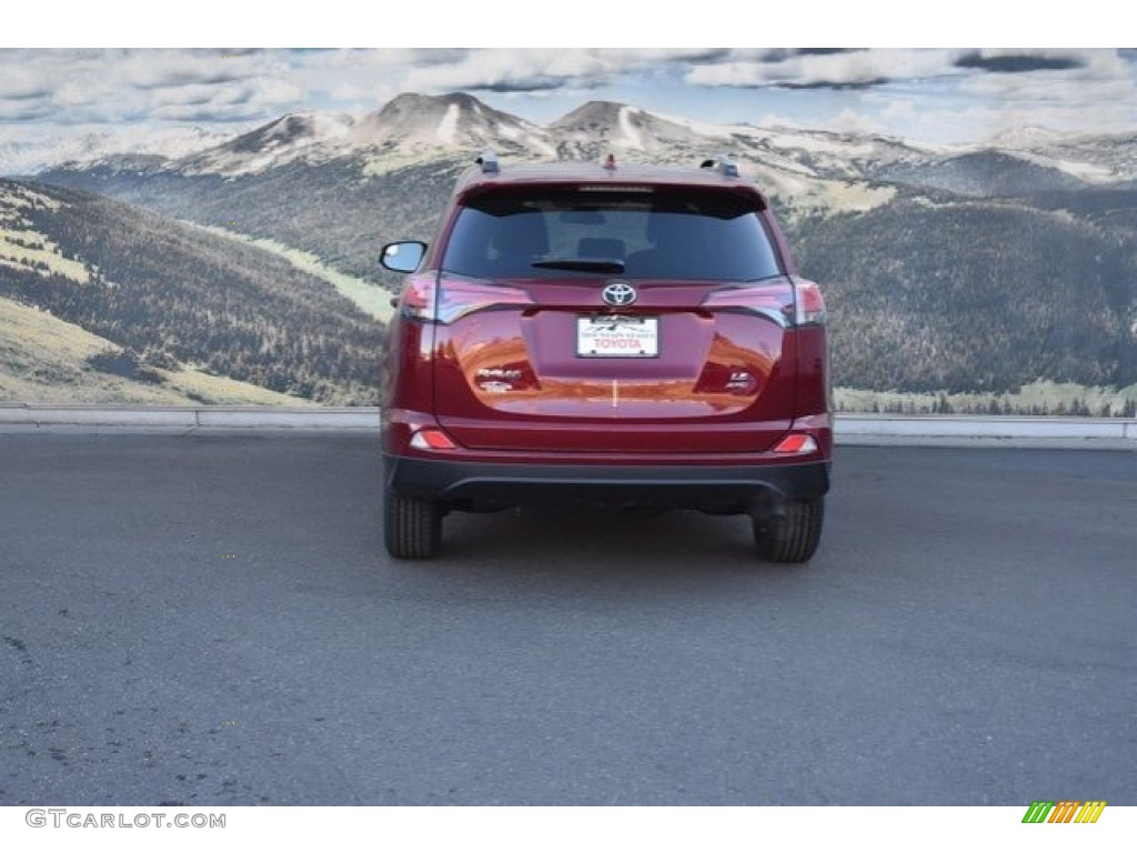 2018 RAV4 LE AWD - Ruby Flare Pearl / Black photo #4