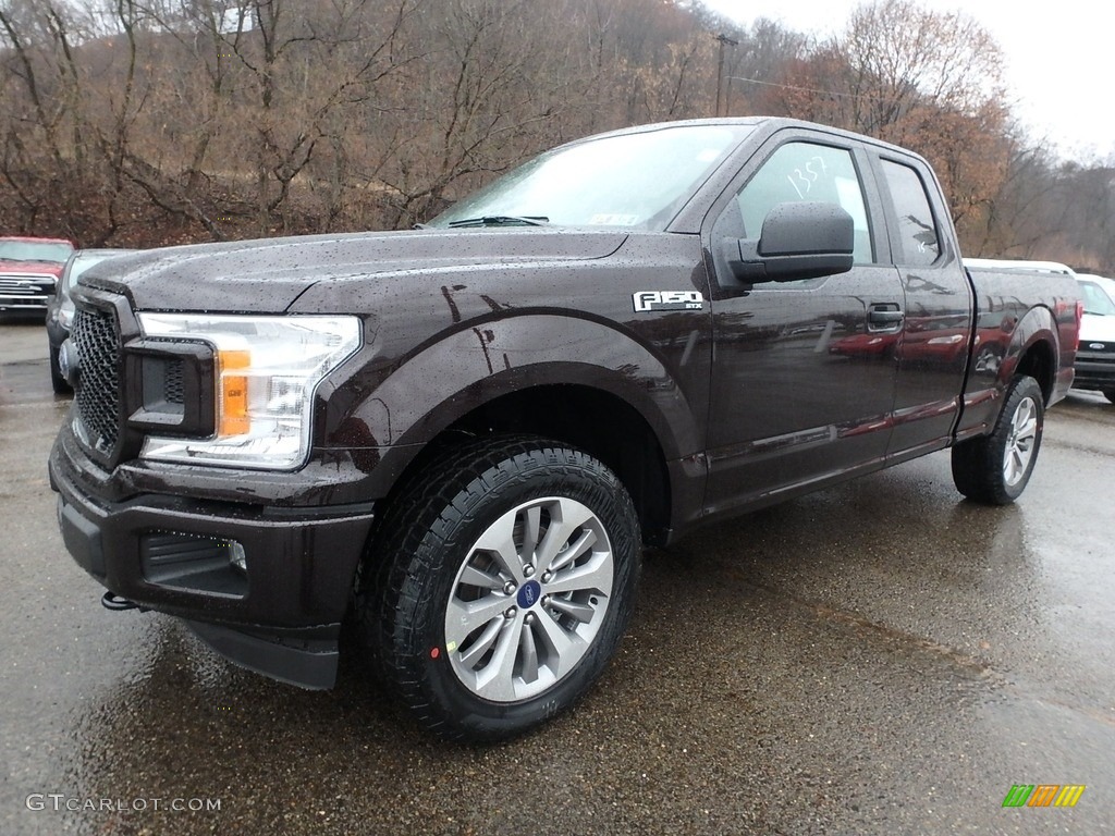 2018 F150 STX SuperCab 4x4 - Magma Red / Black photo #6