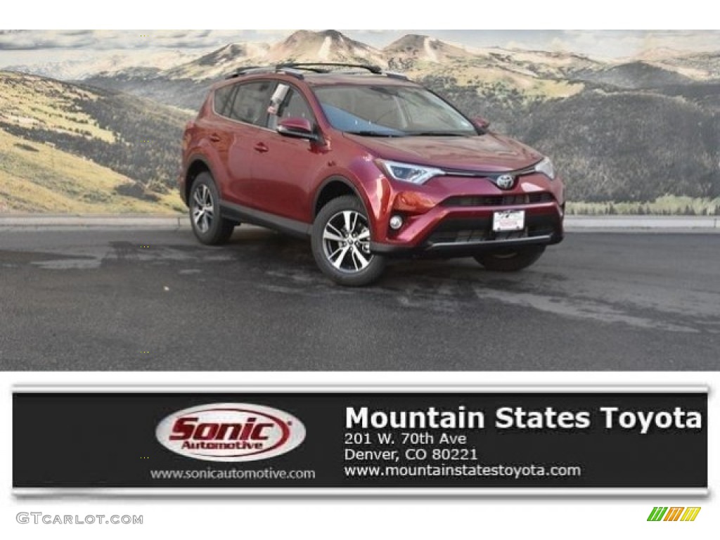 2018 RAV4 XLE AWD - Ruby Flare Pearl / Black photo #1