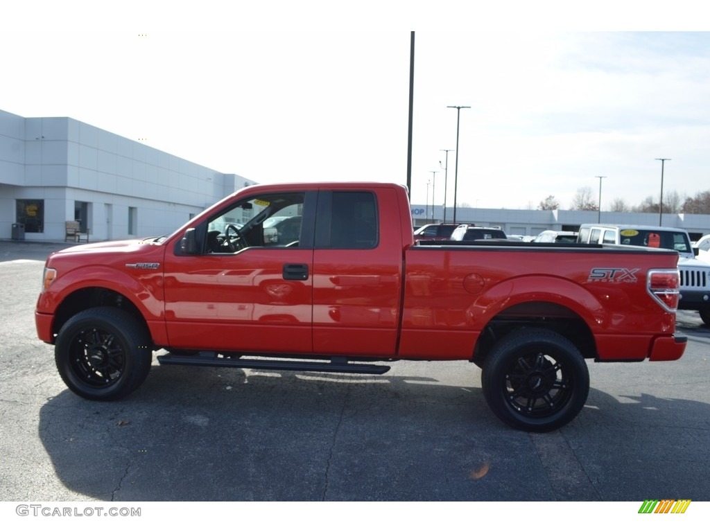 2014 F150 STX SuperCab 4x4 - Race Red / Black photo #6