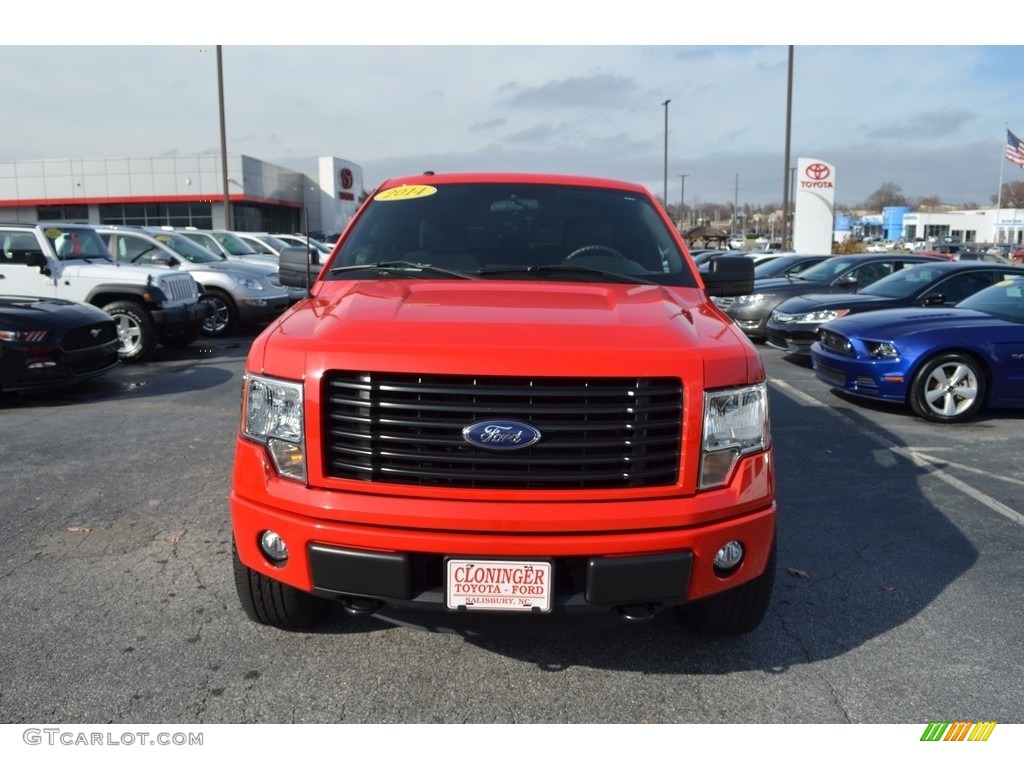 2014 F150 STX SuperCab 4x4 - Race Red / Black photo #21