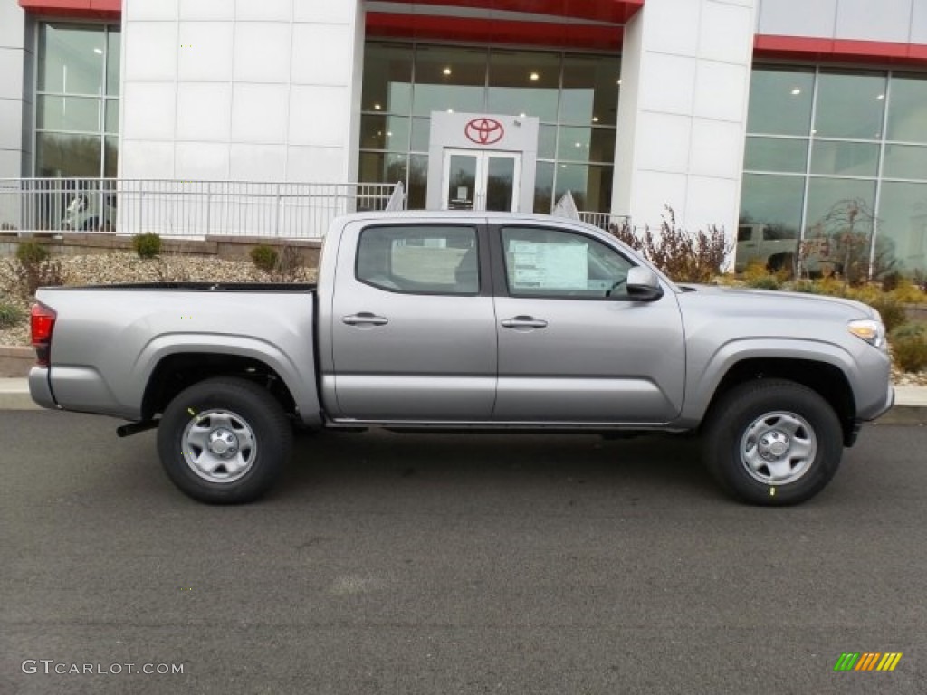 Silver Sky Metallic 2018 Toyota Tacoma SR Double Cab 4x4 Exterior Photo #124245116