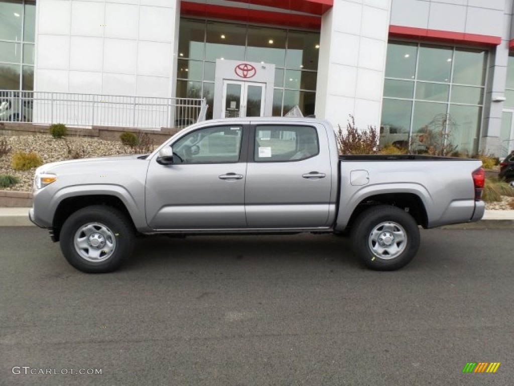 Silver Sky Metallic 2018 Toyota Tacoma SR Double Cab 4x4 Exterior Photo #124245185