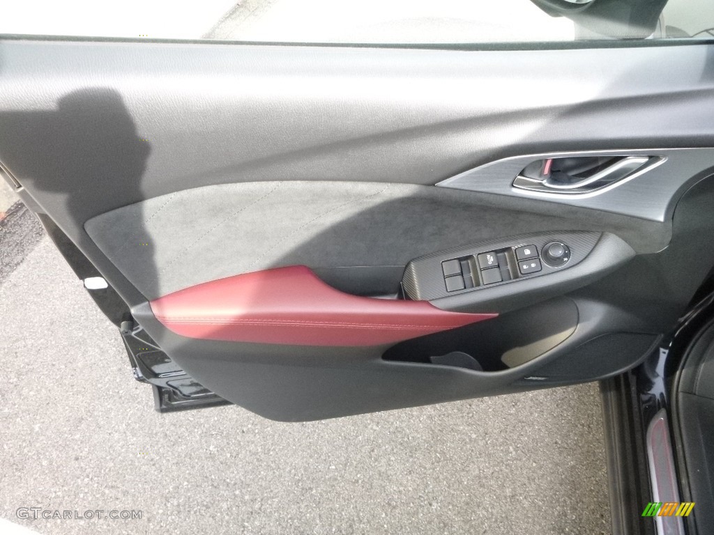 2018 Mazda CX-3 Grand Touring AWD Black/Parchment Door Panel Photo #124245209