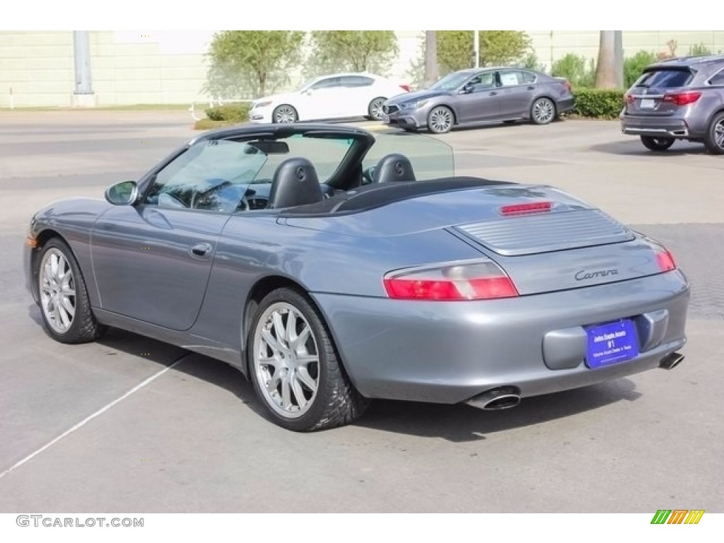2002 911 Carrera Cabriolet - Seal Grey Metallic / Black photo #5