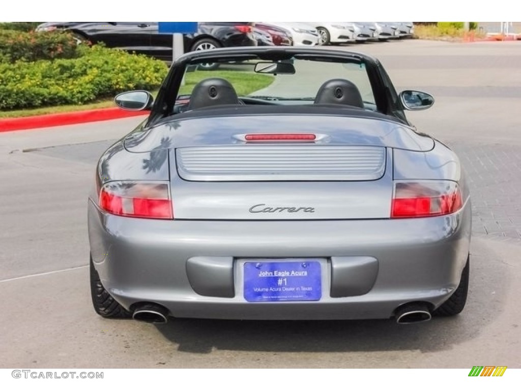 2002 911 Carrera Cabriolet - Seal Grey Metallic / Black photo #6