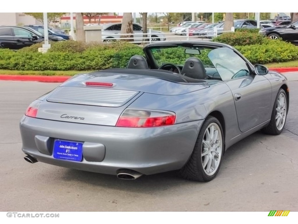 2002 911 Carrera Cabriolet - Seal Grey Metallic / Black photo #7